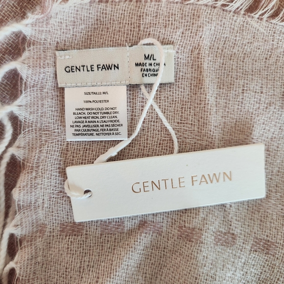 Gentle Fawn Anthropologie Hermosa Kimono Shawl Poncho Light Pink Womens M/L - Picture 4 of 12